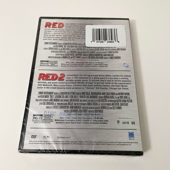 Bruce Willis Double Feature Red Red 2 Morgan Freeman - Picture 11 of 12